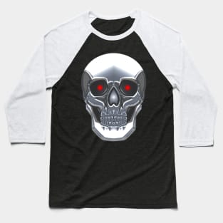 Robot Skull Baseball T-Shirt